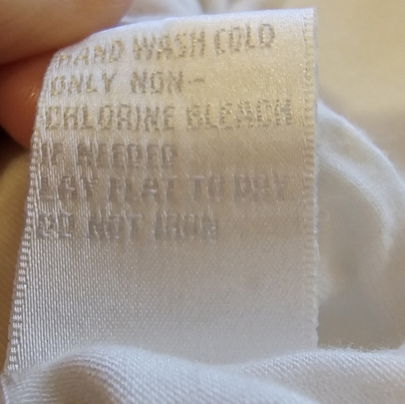 Soft Surroundings Rolled Sleeve Womens Tunic Shirt L Large V Neck Buttons White - Picture 12 of 12